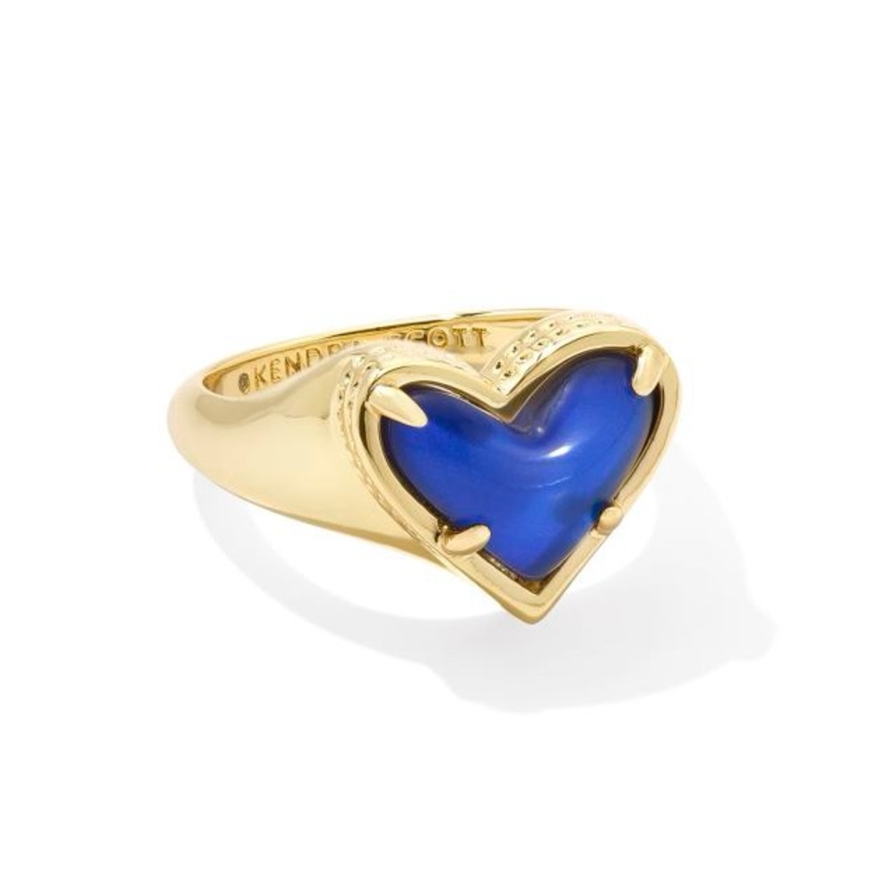 Kendra Scott Ari ring gold & moonstone size 7